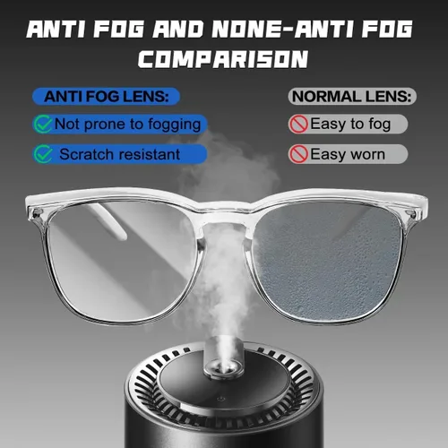 Vista 3 de Ansi Z87.1 Clear Safety Glasses With Side Shields Anti Fog Scratch Resistant Stylish Eye Protection For Men