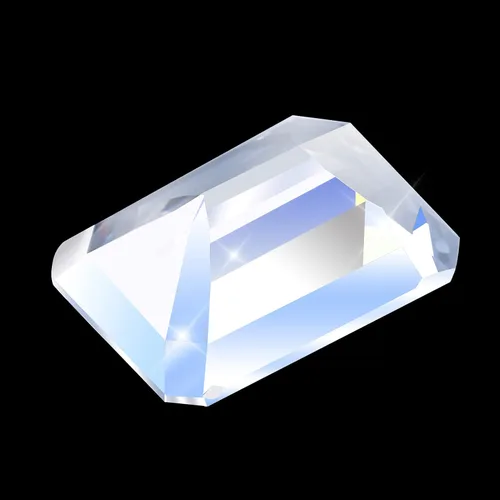 Vista 3 de Piedra de moissanita de 0.394 x 0.472in de 6.0 quilates de diamante simulado suelto D incoloro brillante corte esmeralda VVS1 piedras preciosas