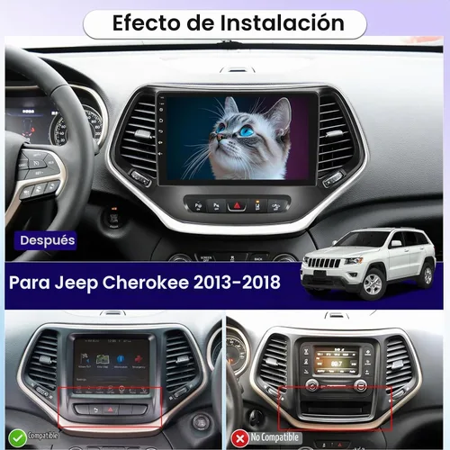 Vista 2 de [8 Core 4+64G] Radio de coche Android para Jeep Cherokee 2013-2018 pantalla