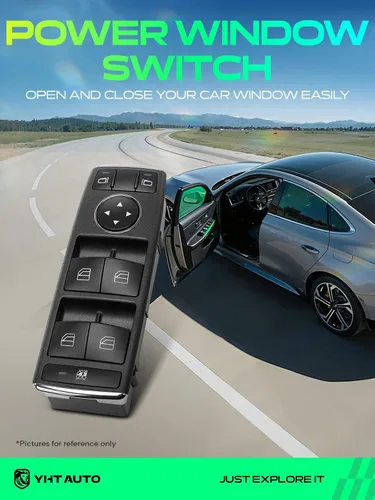 Vista 2 de YHTAUTO Interruptor de elevalunas eléctrico para Mercedes-Benz, sin espejos plegables eléctricos
