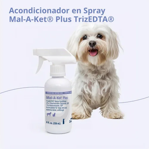 Vista 8 de Mal-A-Ket Plus TrizEDTA Acondicionador en aerosol para perros y gatos, 8 onzas