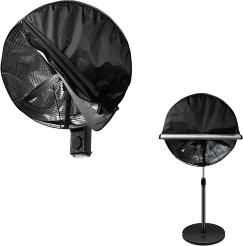 Vista 8 de Bitubi Cubierta de ventilador de tambor industrial, fundas impermeables para ventilador de exterior, compatible con ventilador de tambor industrial
