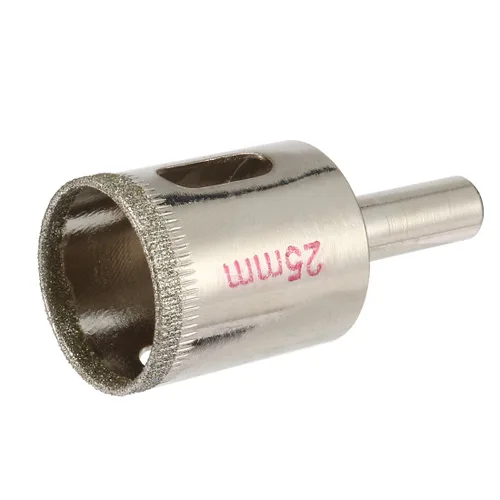 Vista 6 de uxcell - 2 brocas de sierra de agujero con revestimiento de diamante de 0.98 pulgadas para vidrio, cerámica, mármol, roca y porcelana, 2