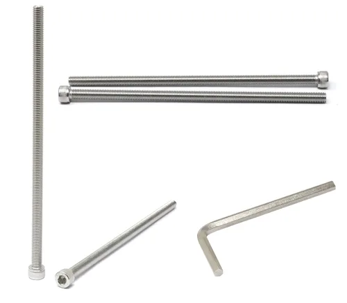 Vista 264 de iexcell Kit de tornillos de cabeza hexagonal de acero inoxidable 304, 100 unidades M2 x 0.157 in, paso de rosca de 0.016 in