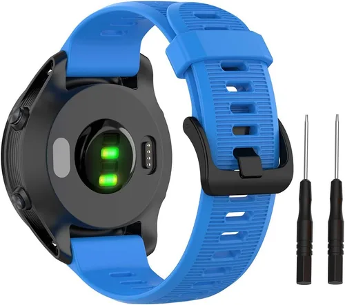 Vista 15 de ISABAKE Correa de reloj para Garmin Forerunner 935/945/955/965/745, pulsera de repuesto de silicona de 0.866 in para Fenix 5 Plus/Fenix 6