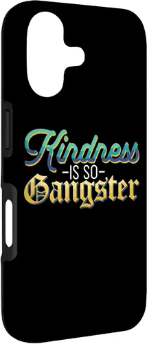 Vista 3 de Motivational Kindness is So Gangster Nice People Case for iPhone 17