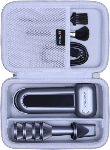Vista 16 de Estuche LTGEM para Plumero de Aire Compatible con WOLFBOX MF100 / MF200 Plumero de Aire Eléctrico y Plumeros de Aire Comprimido, Negro (Solo Estuche)