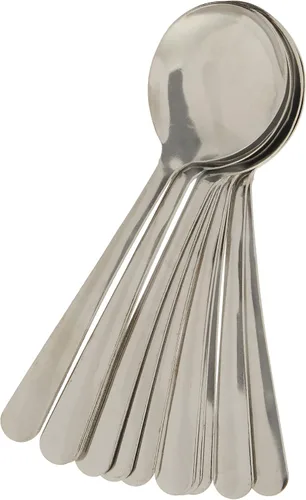Vista 4 de Winco - Juego de cucharillas de café Windsor, acero inoxidable 18-0. 12 unidades. 0002-02, Plateado