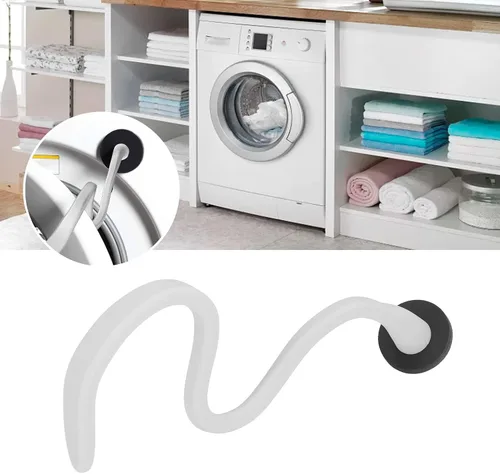 Vista 7 de AYNEFY Soporte flexible para puerta de lavadora, soporte magnético universal para lavadora de carga frontal, mantiene la puerta de secado