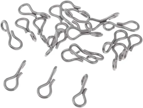 Vista 3 de Generic 40 ganchos de pesca articulados de cráneo de pescado de acero inoxidable