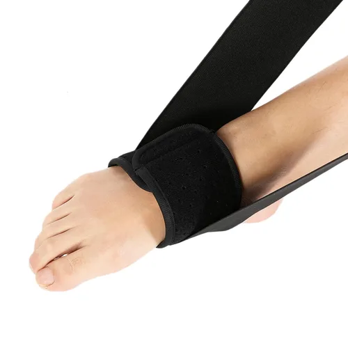 Vista 5 de Correa de ejercicio de estiramiento, cinturón de entrenamiento de tobillo plantar, bandas de resistencia para ejercicio de fuerza, 3.3 pies de largo