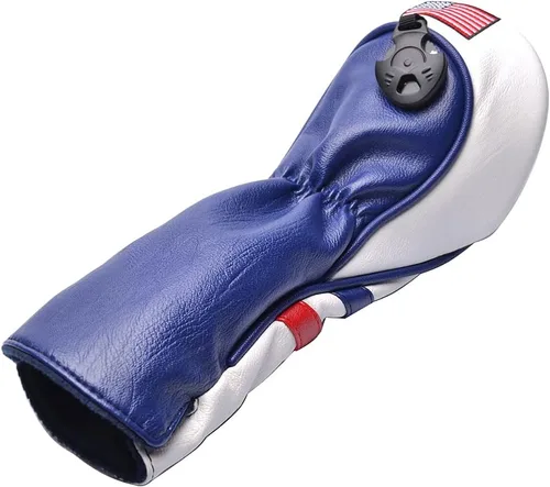 Vista 8 de GOOACTION USA Golf Club 3 5 Fairway Wood Headcover American Stars and Stripes Flag Cuero sintético Patriótico Head Covers Protector