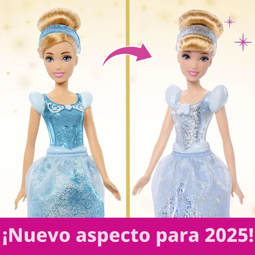 Vista 3 de Mattel Disney Princess Cenicienta Fashion Doll en aspecto característico