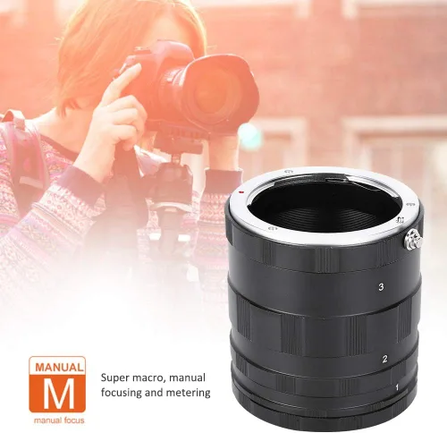 Vista 4 de Macro Fotografía Extensión Adaptador Tubo Lente de Primer Plano para Cámara Sin Espejo Montaje E, para A7 A7R A7S NEX-7 6 5T 5C 5R 5N F3 C3 3 A6000