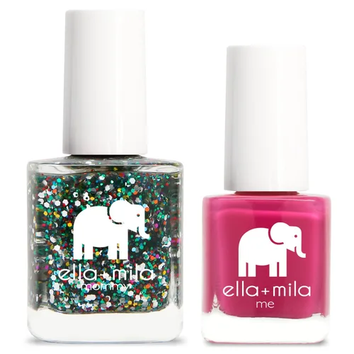 Vista 8 de ella+mila Mommy & Me Set de Esmalte de Uñas - Esmalte de uñas Resistente a las Astillas, de Larga Duración y de Secado Rápido, Set de Esmalte