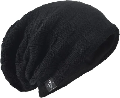 Vista 18 de Gorro de punto holgado con calavera de gran tamaño para hombre tipo skullcap