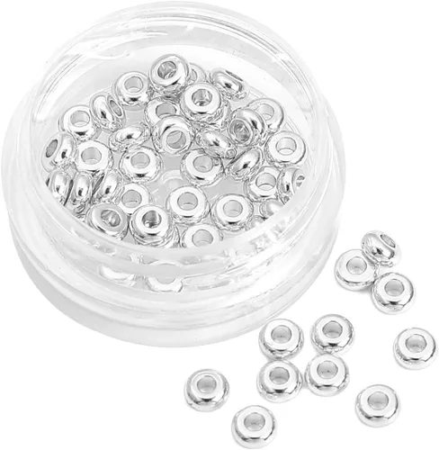 Vista 12 de BEADIA Cuentas espaciadoras triangulares chapadas en oro de 14 quilates, 0.098 x 0.059 in, 50 unidades para hacer joyas, no se deslustran