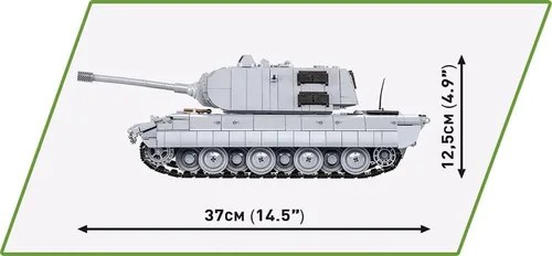 Vista 6 de COBI Colección histórica: Juego de construcción de tanques Panzerkampfwagen E-100 de la Segunda Guerra Mundial, 1511 piezas