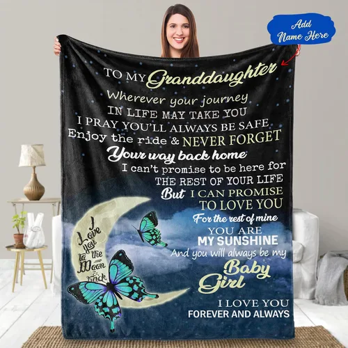 Vista 11 de UFOORO Regalo de cumpleaños y Navidad para hija: manta de 60 x 80 pulgadas