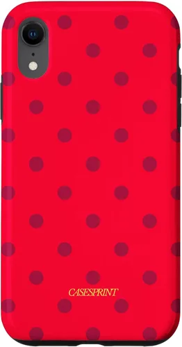 Vista 25 de Carcasa para iPhone 17 con diseño de lunares de sandía rojos