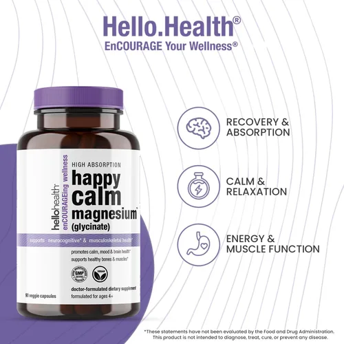 Vista 5 de Glicinato de magnesio 400mg Porción/133mg cápsula, 90 cápsulas
