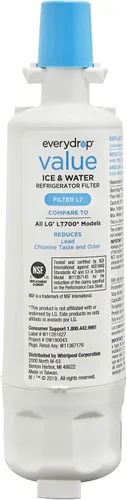 Vista 3 de everydrop® Value by Whirlpool, filtro de agua de repuesto para LG LT700P, EVFILTERL7, paquete individual