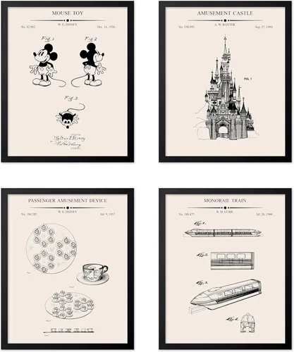 Vista 66 de Poster Master Póster de juguete de construcción de 2 piezas, estampado de patente de bloques de construcción, arte de minifigura, diseño