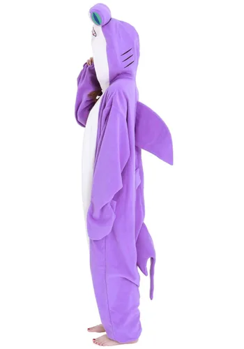 Vista 13 de Pijama Kigurumi de Tiburón Martillo para Adultos Multicolor