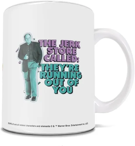 Vista 451 de Trend Setters Friends the Television Show – 25 años – Mercancía oficial – Taza de café o té de cerámica blanca de 11 onzas – perfecta para regalar