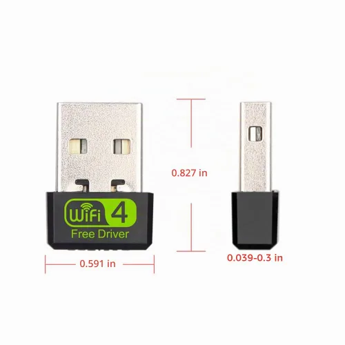 Vista 8 de 10Gtek 150Mbps libre conductor inalámbrico USB WiFi adaptador, banda única 2.4GHz