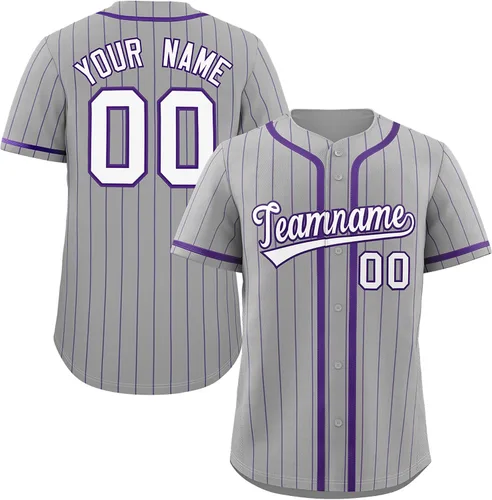 Vista 8 de Camiseta de béisbol de rayas finas personalizada hipster hip hop, camisetas deportivas con nombre y número del equipo personalizado para hombres