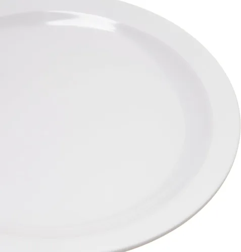 Vista 3 de Carlisle FoodService Products Dallas Ware - Plato de postre de plástico reutilizable con borde para bufés, hogar y restaurantes, melamina, 6.5
