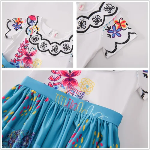 Vista 4 de Vestido de Encanto Isabella Mirabel para niñas disfraz de princesa Madrigal