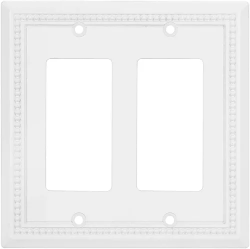 Vista 14 de Henne Bery Sunken Pearls - placa decorativa de pared, placa decorativa de pared, tapa de salida de la placa del interruptor, aleación de zinc sólida