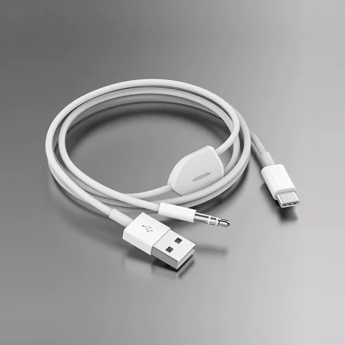 Vista 6 de Cable USB C a conector auxiliar de audio de 0.138 in con cable de carga Compatible con iPhone 17/16/15/Samsung Galaxy S20/S20, puerto tipo C