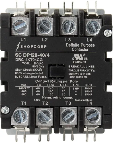 Vista 10 de Contactor magnético de propósito definido para carga de motor, HVAC, refrigeración y bomba de calor