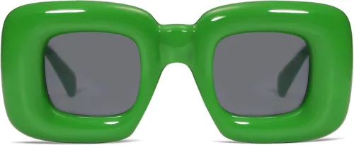Vista 3 de VANLINKER Lindas gafas de sol cuadradas infladas para mujeres y hombres, gafas gruesas retro con marco grueso divertido máscara sombras VL9733