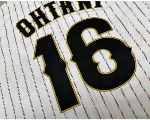 Vista 6 de ZXCVB Camiseta de béisbol japonesa de manga corta para hombre, color negro y blanco, con costuras S-XXXL
