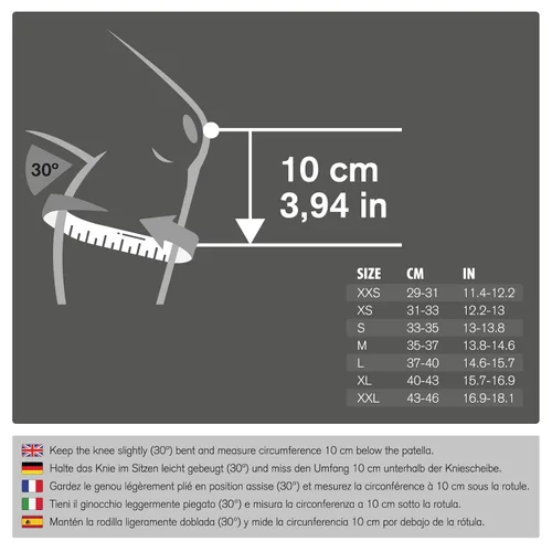 Vista 5 de Rehband Rodillera de neopreno de 0.118 pulgadas (0.118 in), rodillera ligera para resistencia y deportes de pelota, rodilleras de compresión unisex
