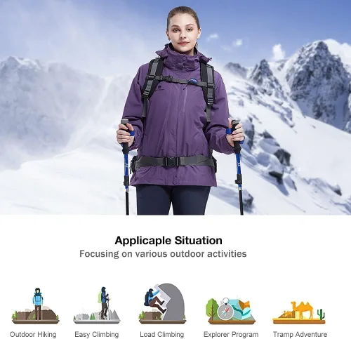 Vista 16 de CAMEL CROWN Chaqueta de esquí impermeable 3 en 1 para mujer, abrigo de invierno rompevientos, chaquetas de snowboard para lluvia, nieve, senderismo
