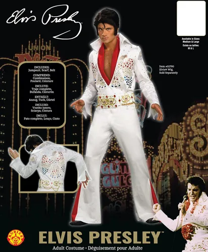 Vista 4 de Disfraz de Elvis Super Deluxe Grand Heritage, Blanco