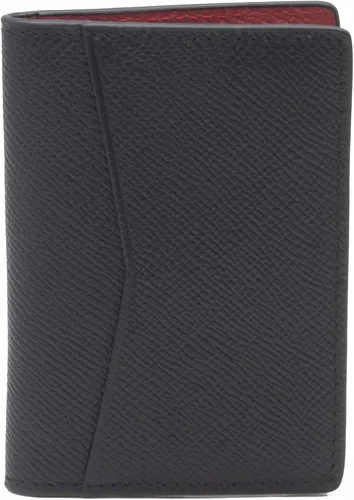 Vista 2 de The Tanned Cow Cartera minimalista delgada para hombres y mujeres, mini plegable de cuero delgado, bolsillo frontal para tarjetas de crédito