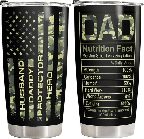 Vista 19 de 34HD Regalos deportivos, vaso de béisbol para papá con tapa, acero inoxidable de 20 onzas, taza de café de viaje para mi jugador favorito, regalo