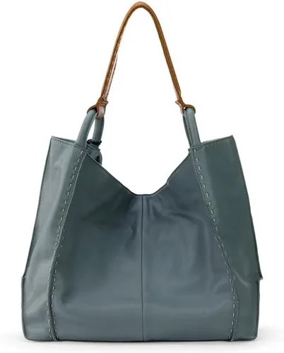 Vista 5 de The Sak Los Feliz Large Tote Bag in Leather Roomy Unlined Purse with Single Shoulder Strap
