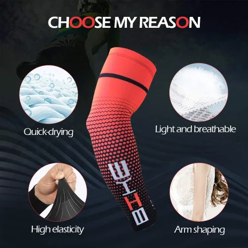 Vista 3 de Manga de brazo de enfriamiento de protección solar UV para hombres y mujeres, manga deportiva para ciclismo, golf, correr, baloncesto
