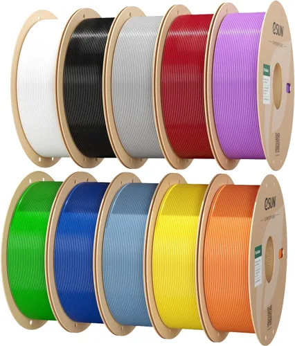 Vista 44 de eSUN Filamento PLA Basic de 0.07 in, naranja, carrete de 2.2 libras 1.anaranjado
