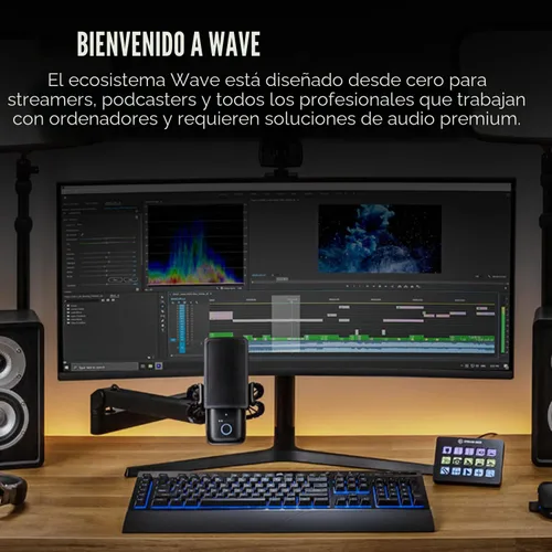 Vista 8 de Elgato Wave Mic Arm LP - Brazo de micrófono de perfil bajo premium con canales de gestión de cables, abrazadera de escritorio, montaje versátil