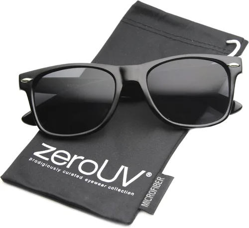 Vista 28 de zeroUV - Gafas de sol con montura de cuerno negro mate