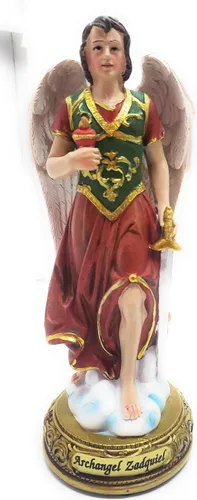 Vista 8 de Juego de estatuas de arcángel – Juego de 7, 8 pulgadas – El juego incluye las 7, San Miguel, San Rafael, San Gabriel, San Uriel, San Jofiel, San