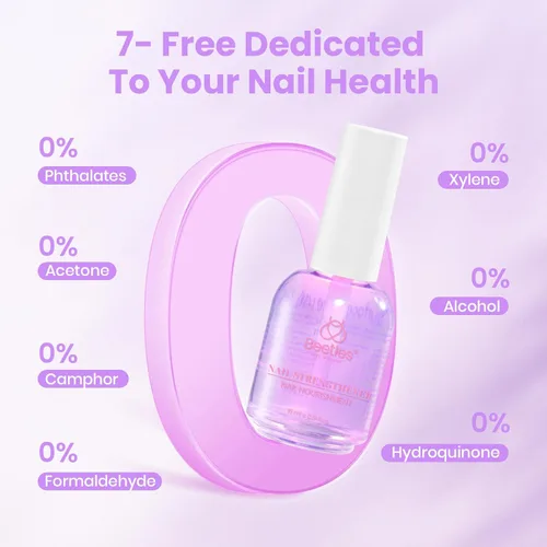 Vista 4 de Beetles - Fortalecedor de uñas de 0.5 onzas líquidas, potenciador de uñas de uva para uñas dañadas, fortalecedor y crecimiento de uñas, esmalte